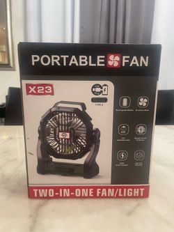 ☀️Portable Rechargeable Fan w/ Light - NEW☀️