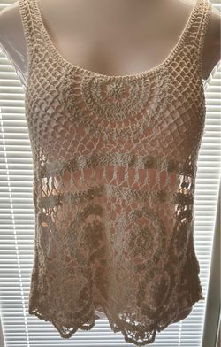 Boho crochet tank