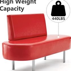 Sofa Red Leather 