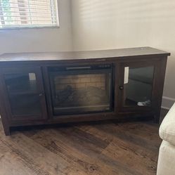 Fireplace TV stand