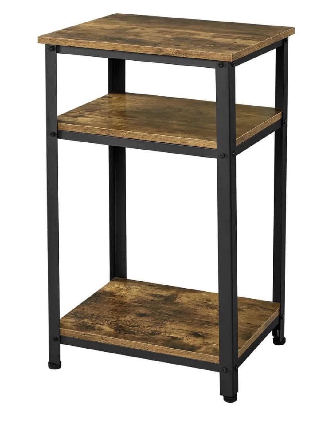 Side Table with Storage Shelves 592013