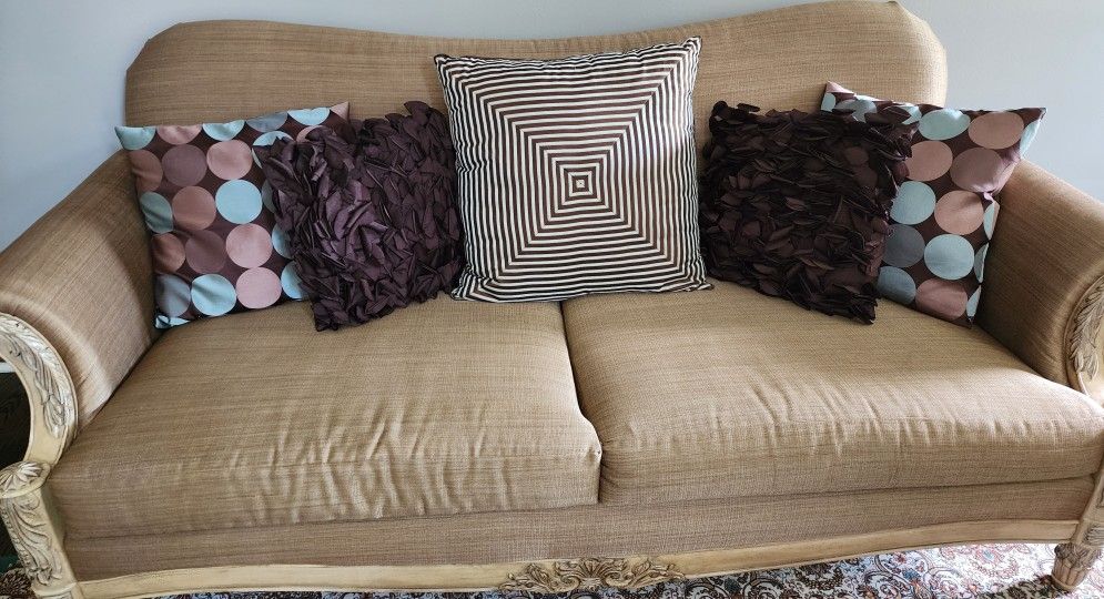 Plunkett Solid Wood Couch. Original Price 3000. Barely Used