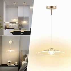 2 In 1 Kitchen Island Pendant Light or Acrylic Wall Sconce  Adjustable