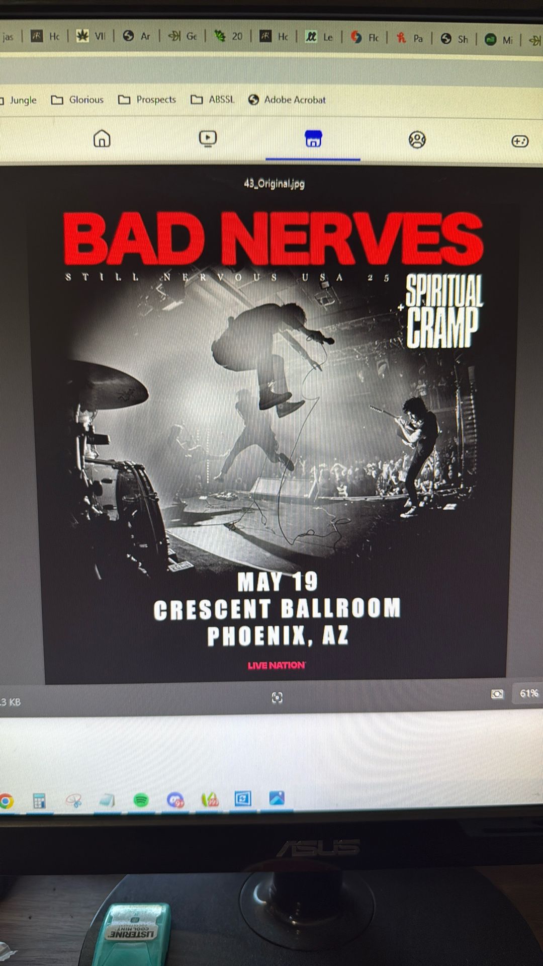 2 Tix For BAD NERVES
