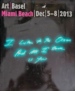 Art Basel. Miami Beach. Drc 5-8. 2013
