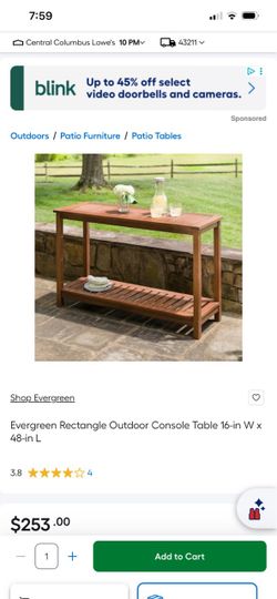 Wood table 48 inches long