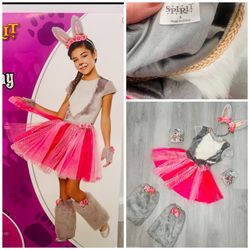 Girls Spirit Bunny Halloween Cosplay Costume Size S 4-6