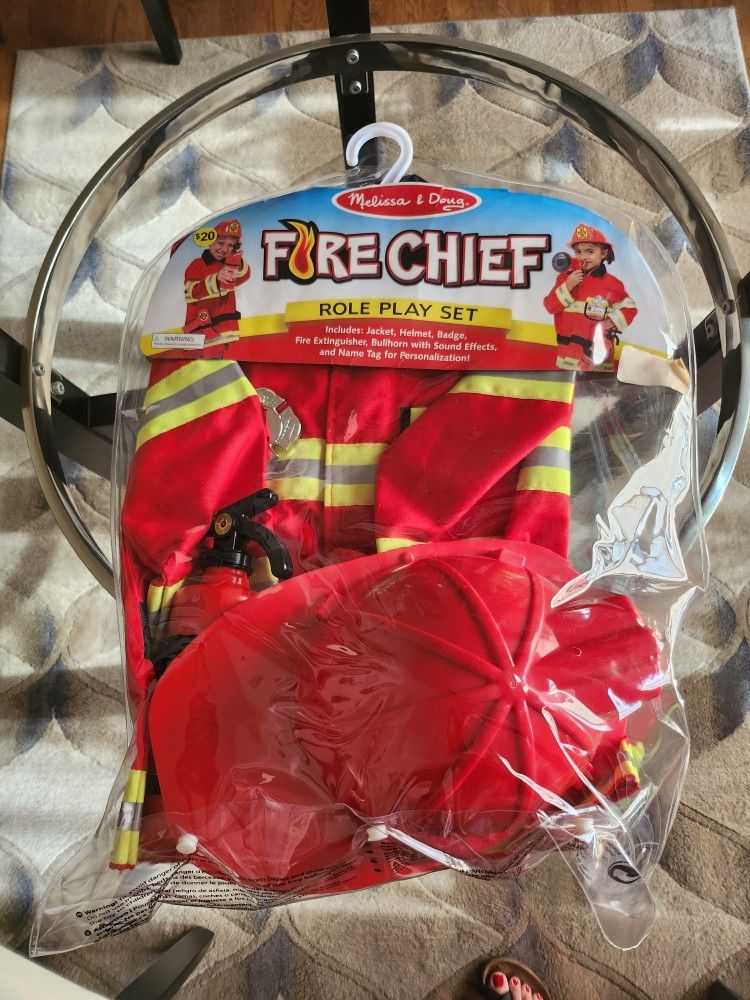 Fire Chief Childrens Costume Set (5 Pieces)