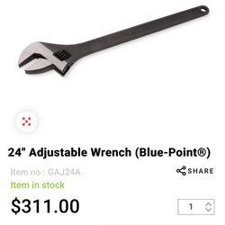 24” Blue Point Crescent Wrench 
