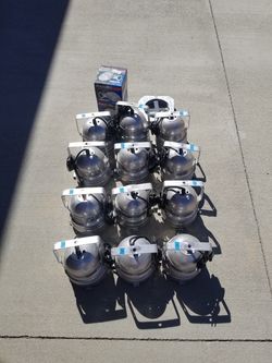 12x American DJ par 56A with accessories