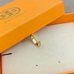 Tory Burch Ring Gold With diamond 