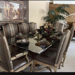 Luxury Designer Dining Set – High End – Seats 8