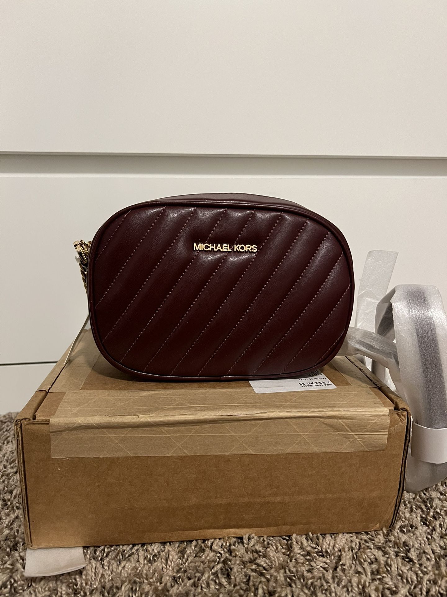 Brand New Michael Kors Crossbody Bag – Burgundy