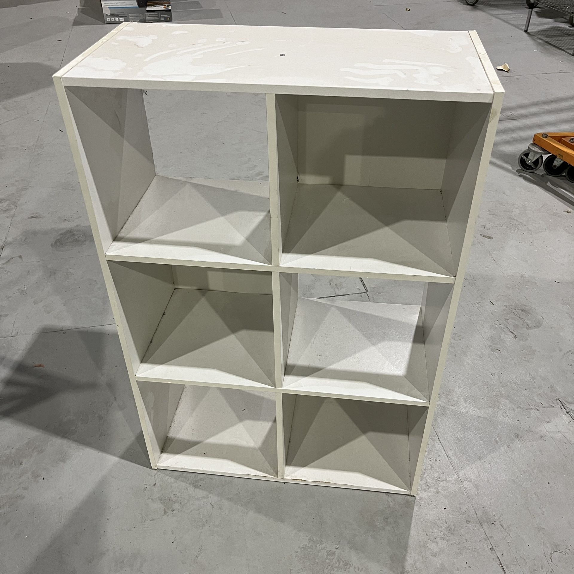 White Wall Shelf with cubbies