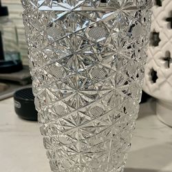 Vintage cut crystal vase
