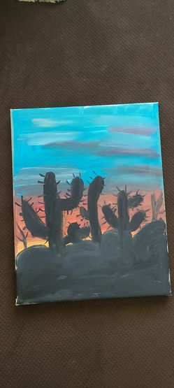 cacti painting