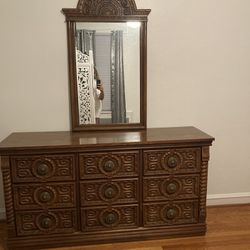 Antique Wood Roman Dresser Set Lower Price!!! 