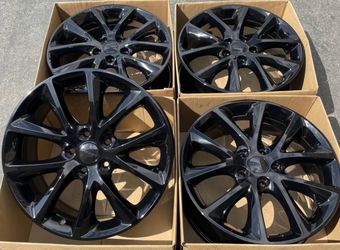 20” Dodge Durango factory OEM wheels rims gloss black new set of 4