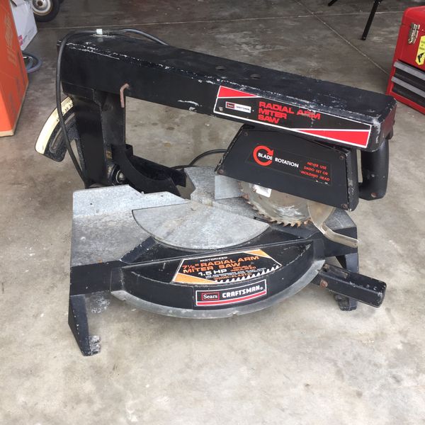 Sears Craftsman Radial Arm Miter Saw Power for Sale in Davenport, FL