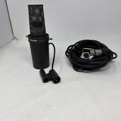 Shure SM7B Dynamic Lo Z Microphone W/ prof low noise microphone cable 25ft Works