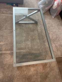 Glass Coffee Table and Matching Side Tables