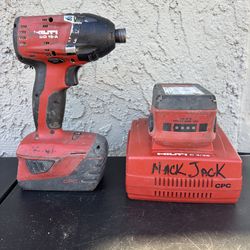 Hilti SID 18A Compact Impact Driver Hilti 18 Volt 3.3 Ah Battery-Charger  Comes with 2 batteries