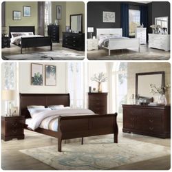 4pc Queen Bedroom Set ✨ Available In 3 Different Colors ✨