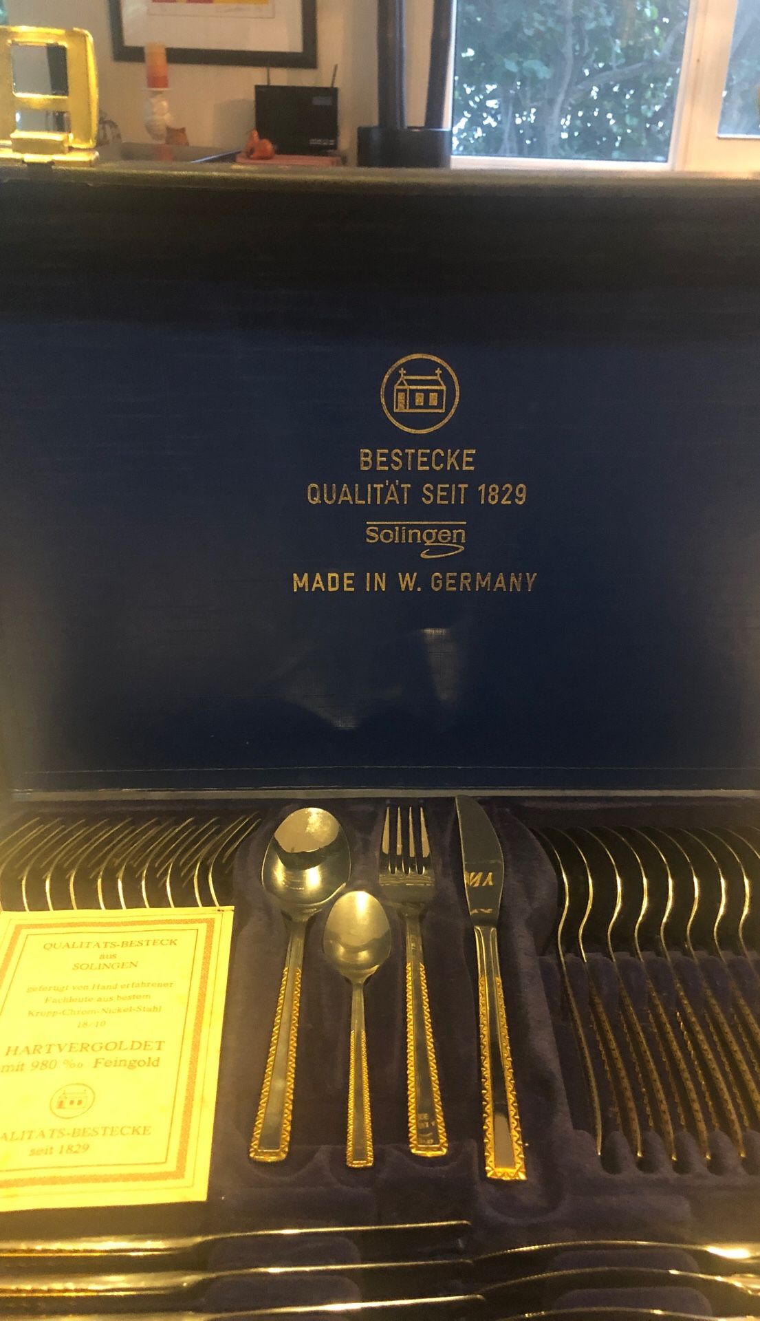 70 piece new in case Flatware from Germany