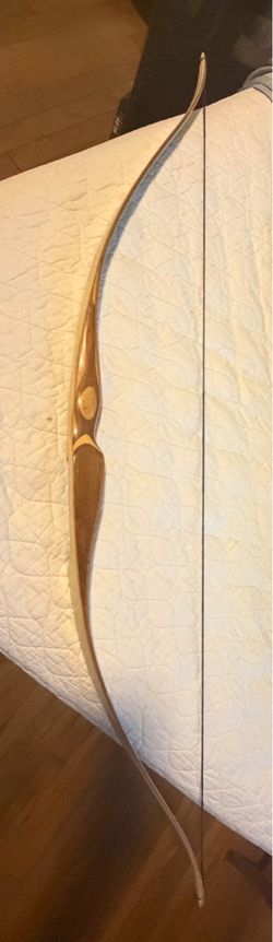 Traditional Wooden Longbow with String
