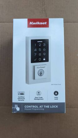 Kwikset SmartCode 270 Satin Touchpad Electronic Deadbolt Lock