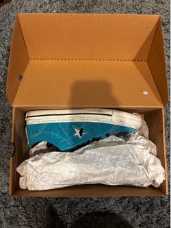 Teal Convers Shoes
