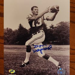 Authentic New York Jets  DON MAYNARD AUTOGRAPH with Hologram 8 X 10 PORTRAIT PHOTO 