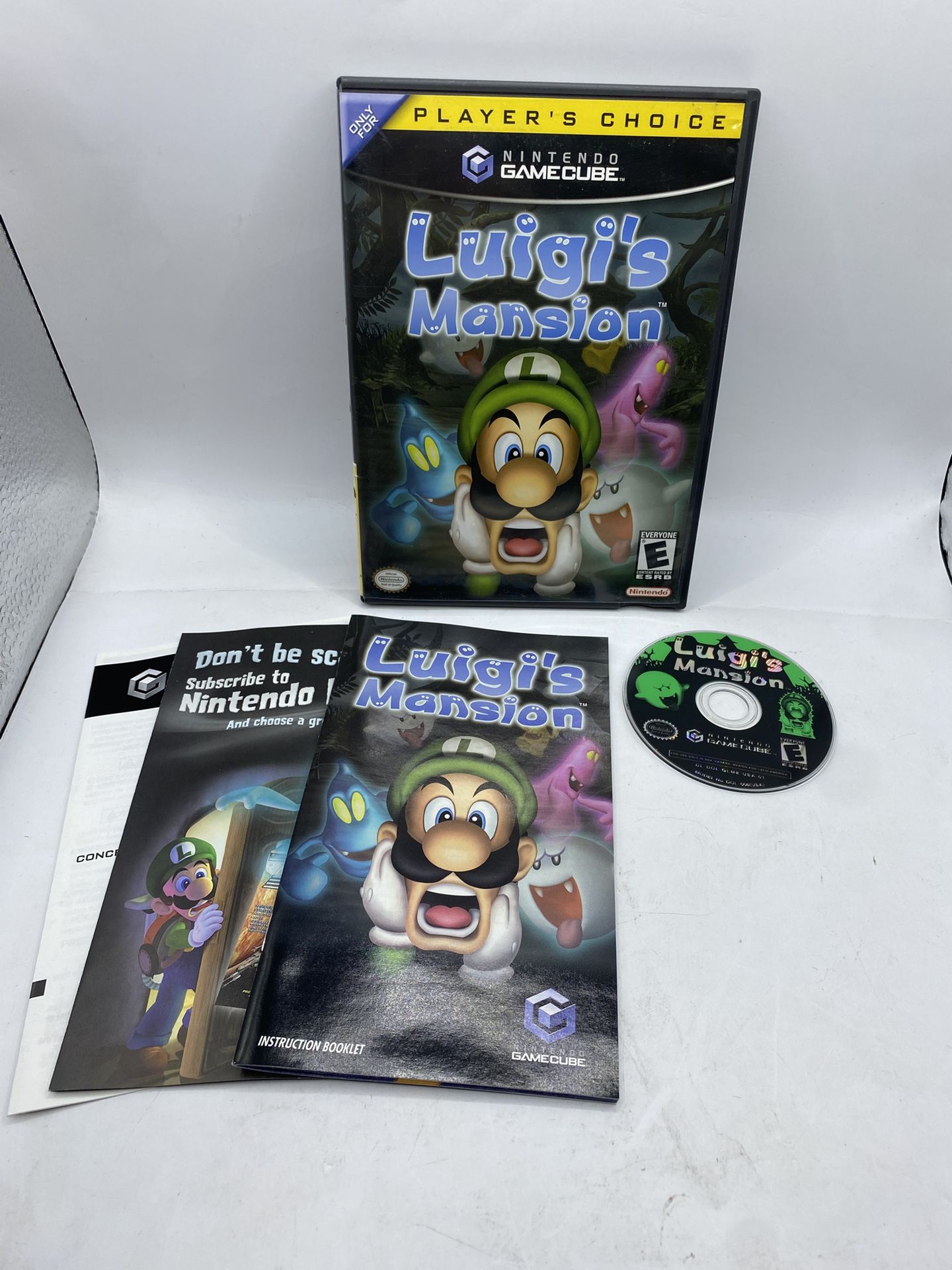 Luigi's Mansion - Player's Choice (Nintendo Gamecube)  CIB! TESTED! Authentic