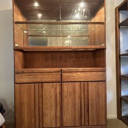 Oak China Hutch