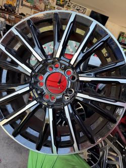 Black Machined Alloy Wheel Rim
