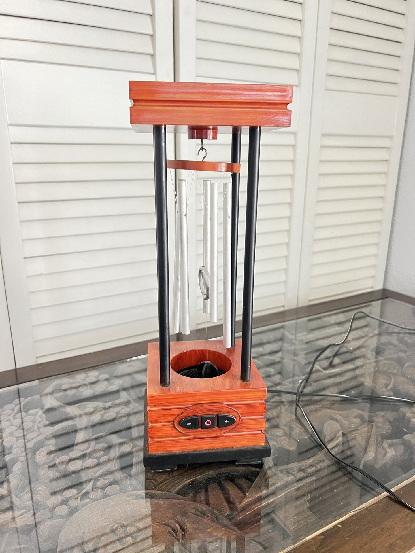 HoMedics Envirascape Indoor Table Desktop Wind Chimes AC Powered