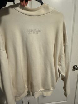 Fear of God Essentials Cream Crewneck Sweatshirt