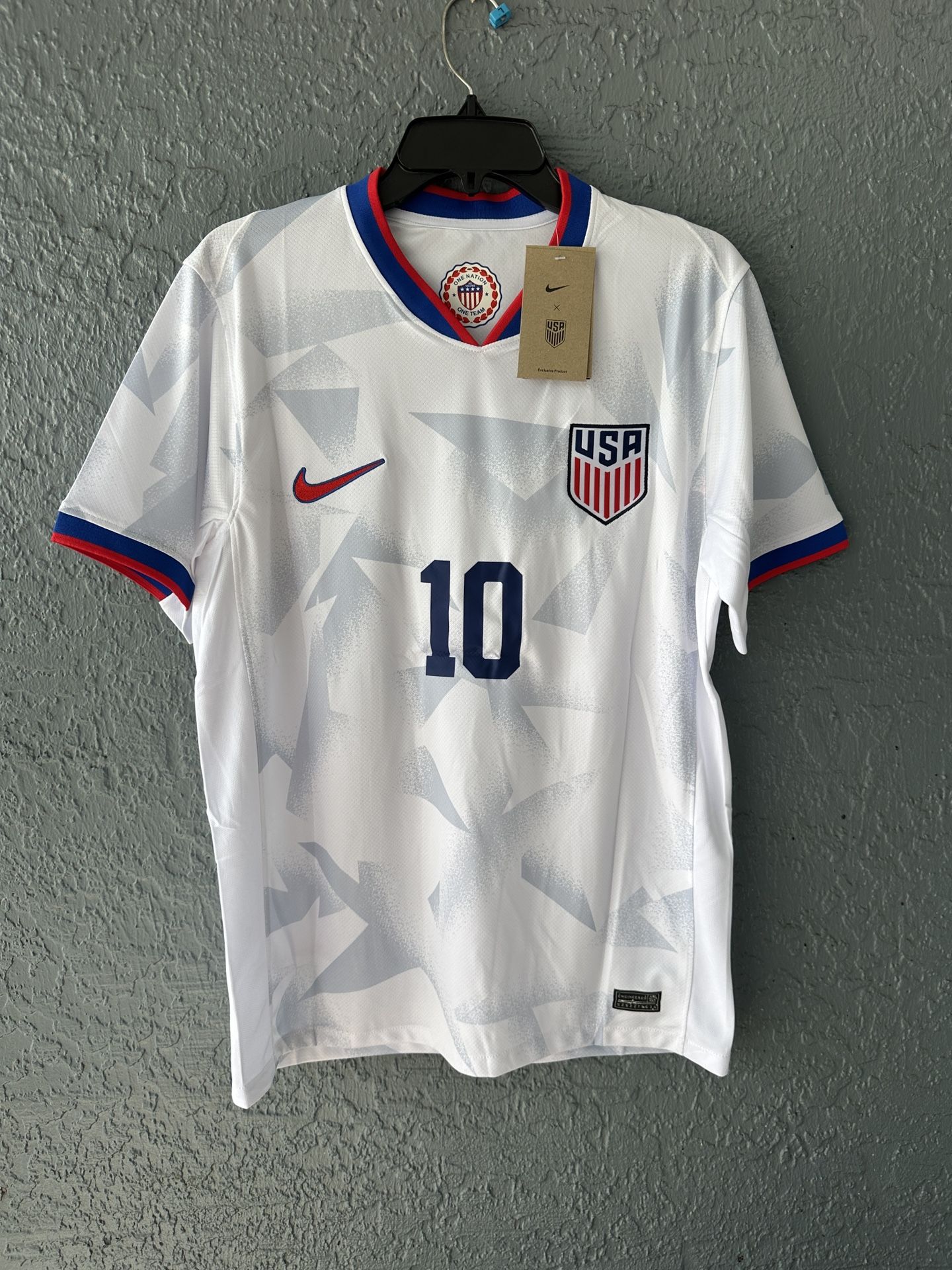 USA Soccer Jersey Pulisic White 2025