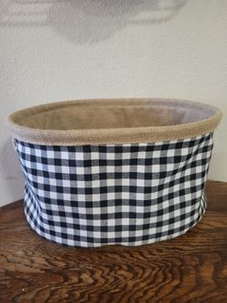 Hobby Lobby Buffalo Check Canvas Basket