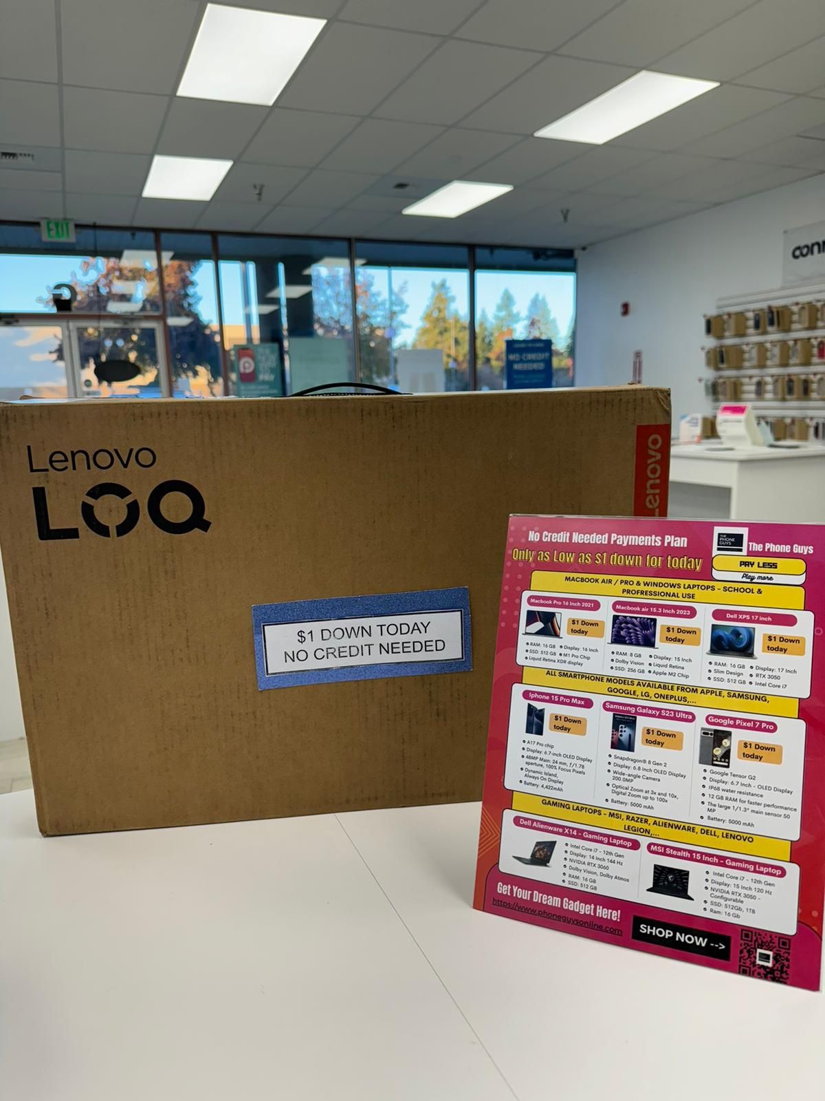 Lenovo LOQ 15.6 Inch FHD Laptop New-90 Day Warranty-$1 DOWN-NO Credit Needed