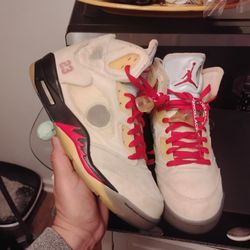 OFF WHITE AJ 5 SIZE 10 