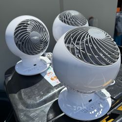 LIKE NEW Iris Woozoo 5 Speed Oscillating Globe Fan with Remote White $40 each