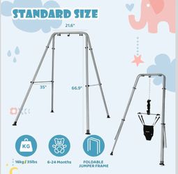 Cowiewie 2-in-1 Baby Jumper with Strong Support Stand & Baby Walking Harness 
