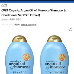 OGX Organix Argan Oil of Morocco Shampoo & Conditioner Set (19.5 Oz Set)
