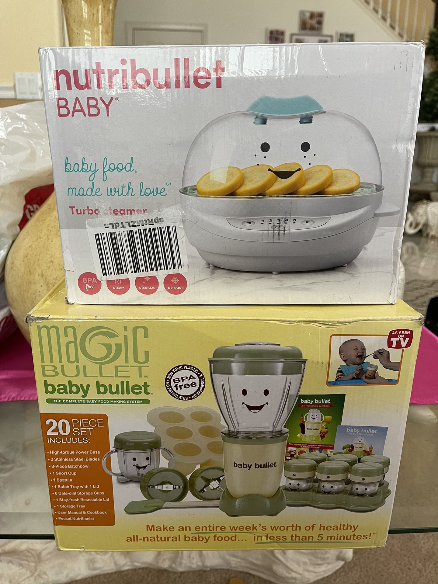 ON HOLD! Nutribullet Baby Food Prep System And Steamer Set for Sale in  Murrieta, CA - OfferUp