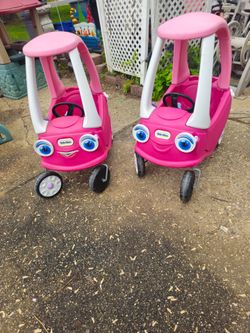 Price is firm.. two children's cozy coupe push cars