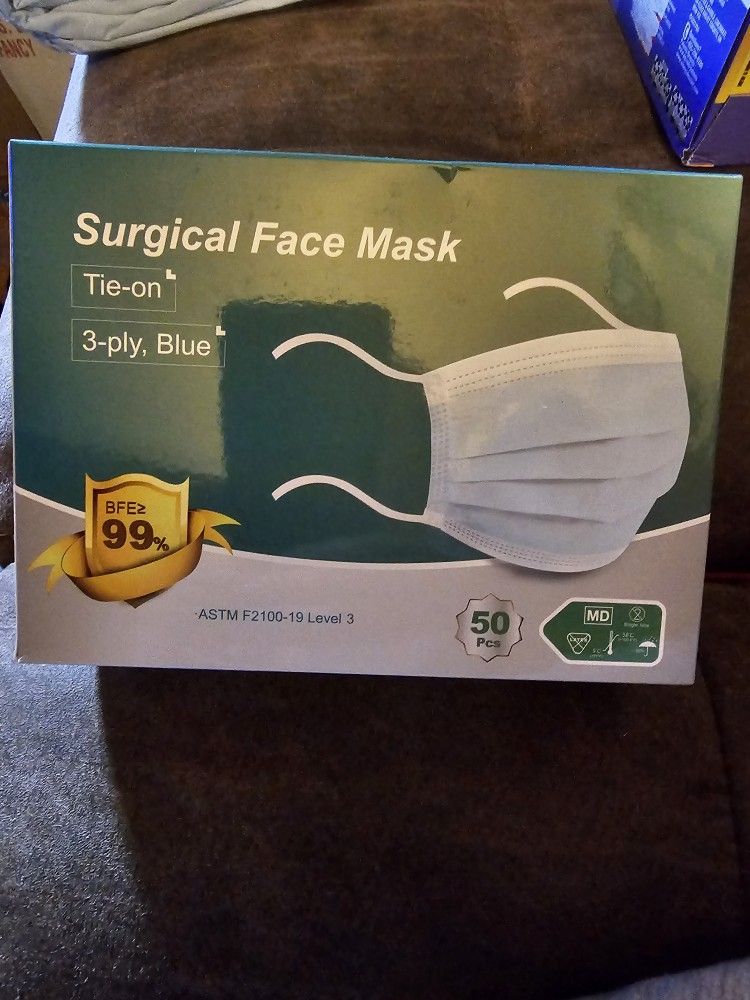 Tie On Masks . 50 IN One Box