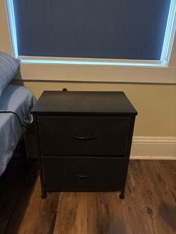 Nightstand with lamp