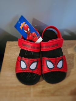 Spiderman Sandals Toddler Size 7 and 8