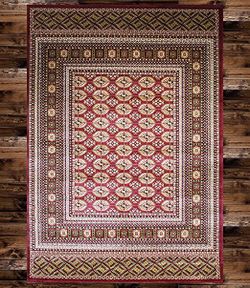Brand new bokhara design area rug size 5x8 red carpet Persian style rugs